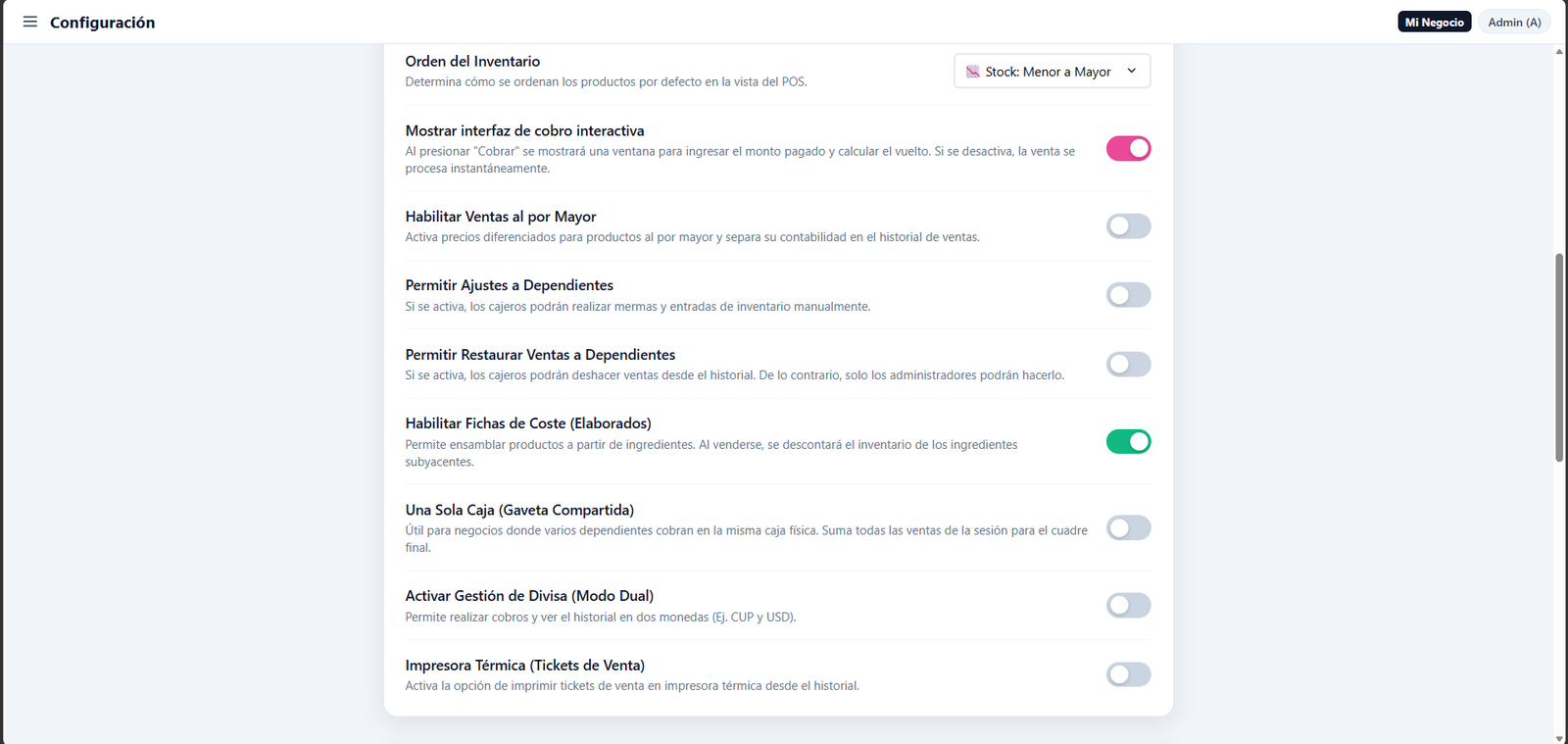 Configuración - Parte 2